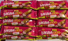 Load image into Gallery viewer, Baklava Sticks Strawberry Cream Crispy Phyllo Dough 6 Sticks 1.5 oz Per Pack