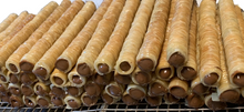 Load image into Gallery viewer, Baklava Sticks Hazelnut Chocolate Cream Crispy Phyllo Dough 6 Sticks 1.5 oz Per Pack