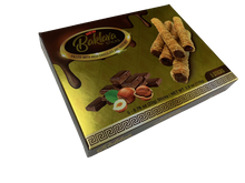Load image into Gallery viewer, Baklava Sticks Hazelnut Chocolate Cream Crispy Phyllo Dough 5 Sticks 3.9 oz Per Pack
