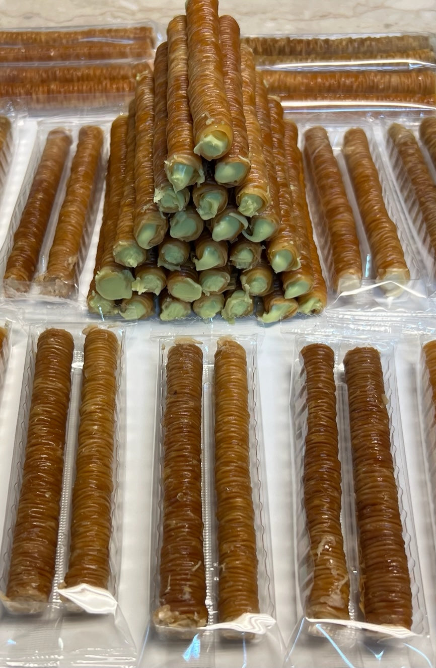 100 Sticks 4 flavors 25 hazelnut chocolate 25 pistachio 25 peanut butt –  Baklava sticks