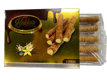 Load image into Gallery viewer, Baklava Sticks Vanilla Cream Crispy Phyllo Dough 5 Sticks 3.9 oz Per Pack
